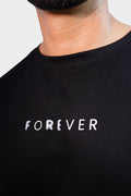 Forever Oversized Black Shirt - Raah.pk